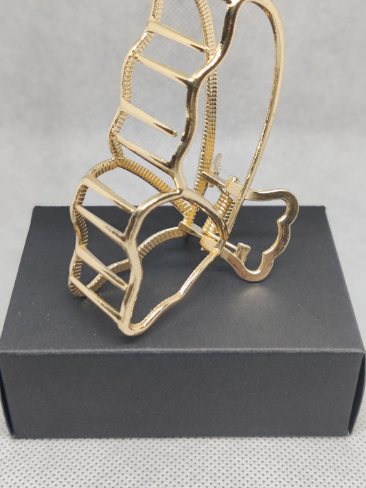 M HOLLOW Metal Butterfly Wing Hair Clip