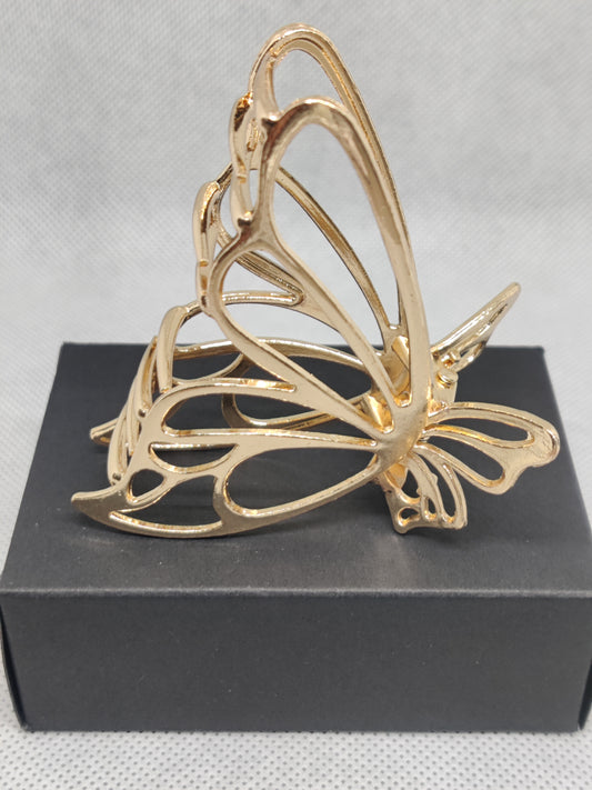M EDGE Metal Butterfly Wing Hair Clip