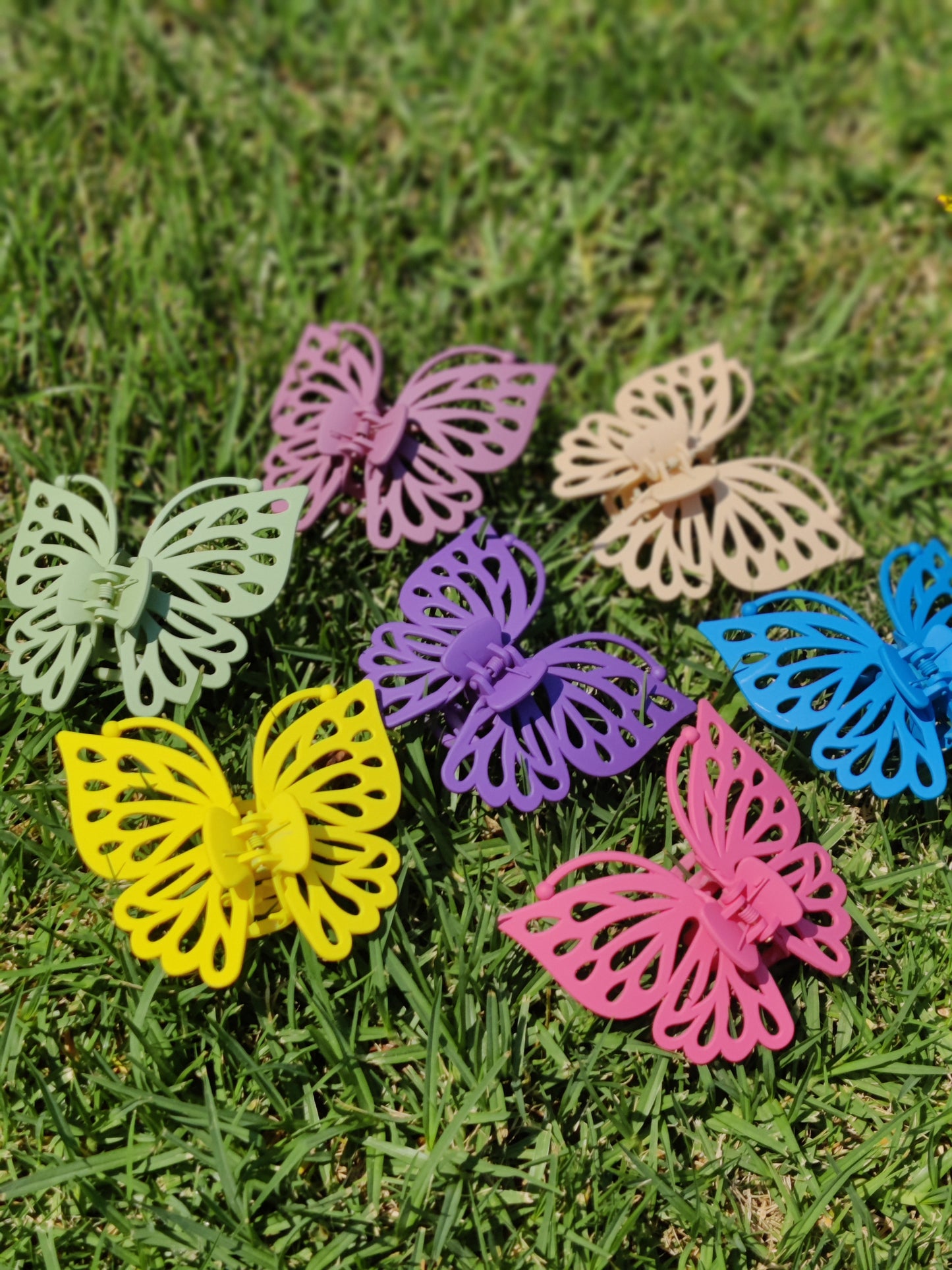 S SINGLE Layer Butterfly Wings Hair Clip
