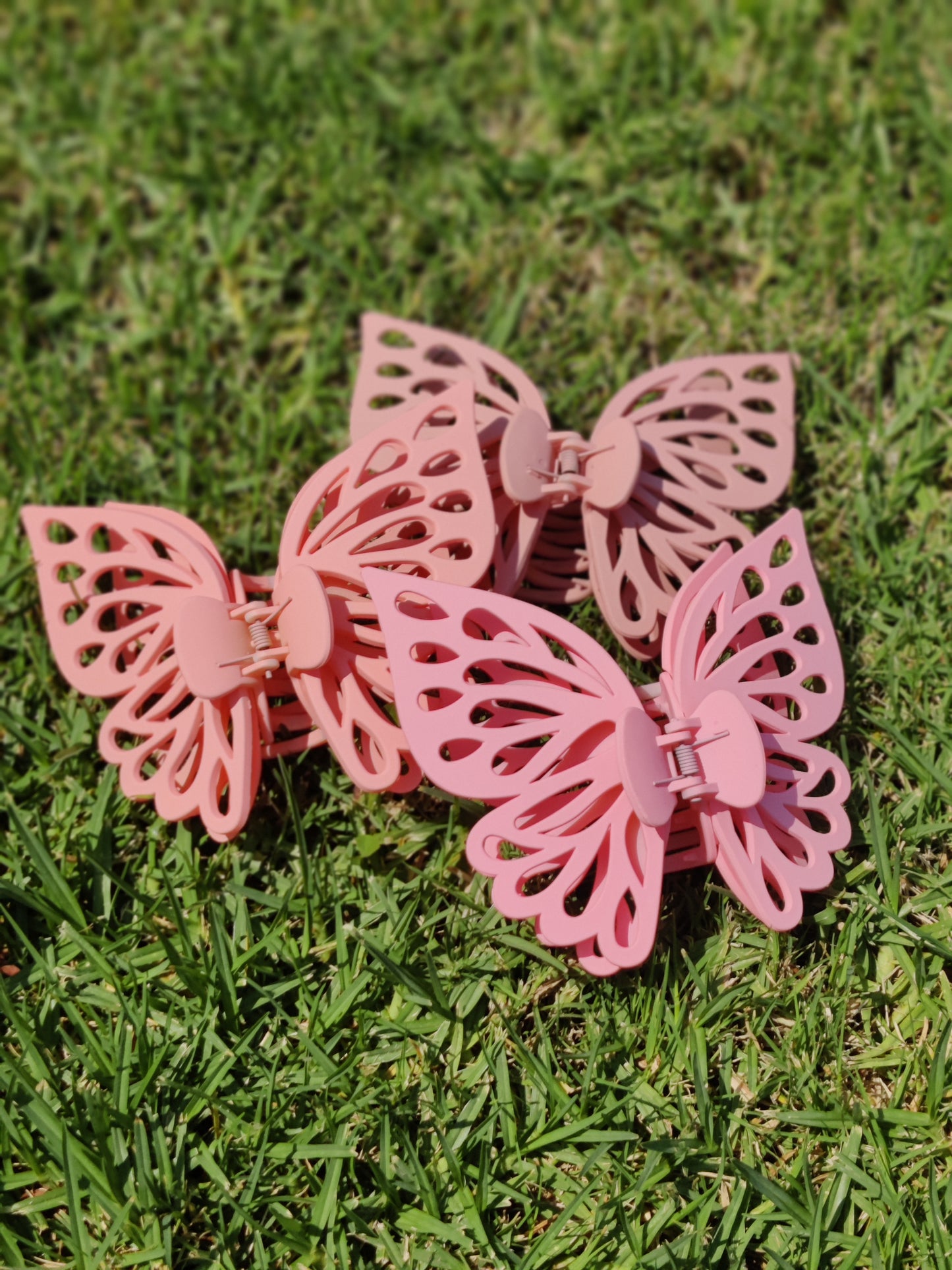 L DOUBLE Layer Butterfly Wings Hair Clip