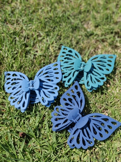 L DOUBLE Layer Butterfly Wings Hair Clip