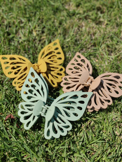 L DOUBLE Layer Butterfly Wings Hair Clip