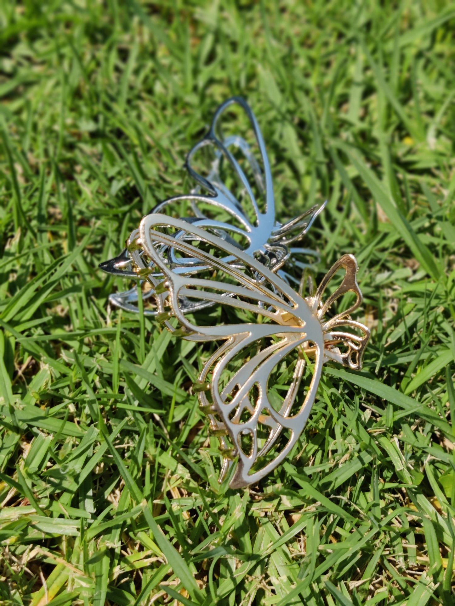 M EDGE Metal Butterfly Wing Hair Clip