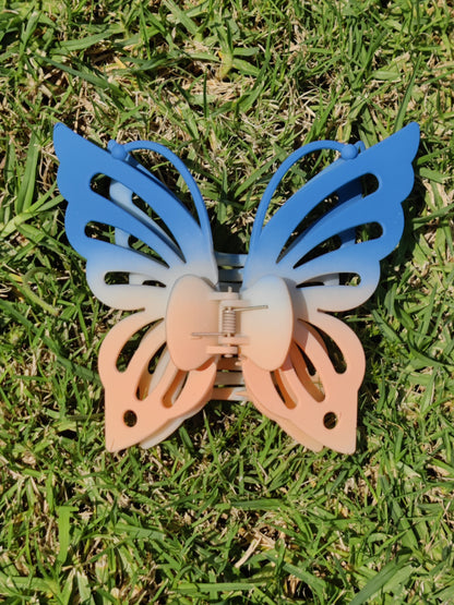 L DOUBLE Layer Sharp Butterfly Wings Hair Clip
