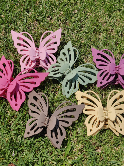 L DOUBLE Layer Sharp Butterfly Wings Hair Clip
