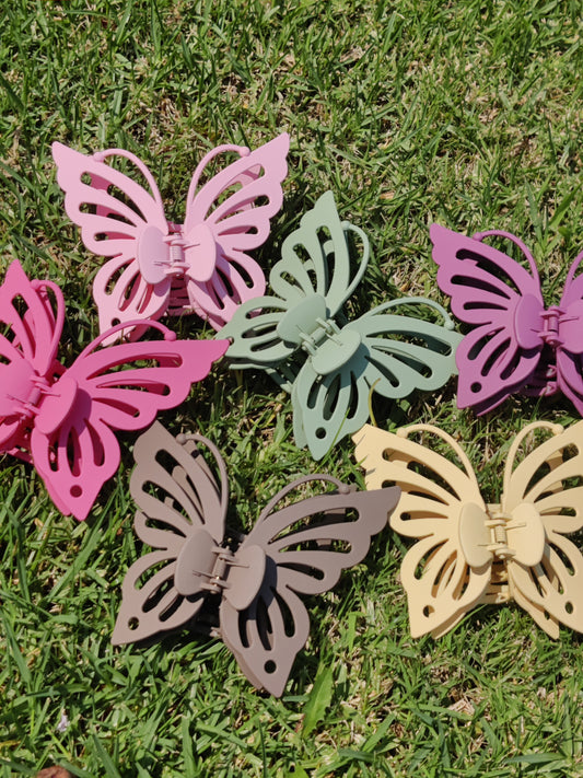 L DOUBLE Layer Sharp Butterfly Wings Hair Clip